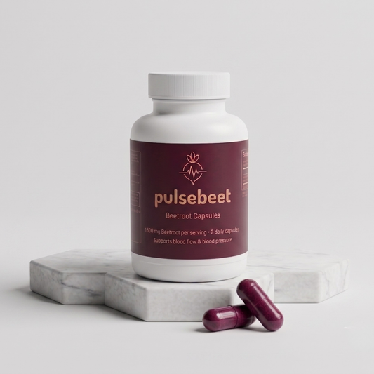 Pulsebeet Beetroot Capsules – Heart, Circulation & Energy Support